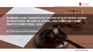 Supreme Court (Mandatory Upload of Electronic Copies of Processes, Record of Appeal, and Other Matters) Practice Directions, 2026